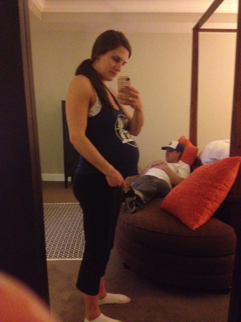 This was taken around 10pm the night before you were born. 